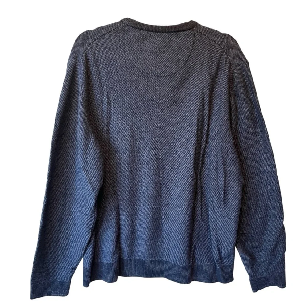 Jos A Bank Reserve Sweater XXL Blue V-neck Wool Cashmere blend Mens pullover - Picture 2 of 7